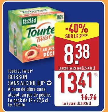 TOURTEL TWIST® BOISSON SANS ALCOOL 0,0°