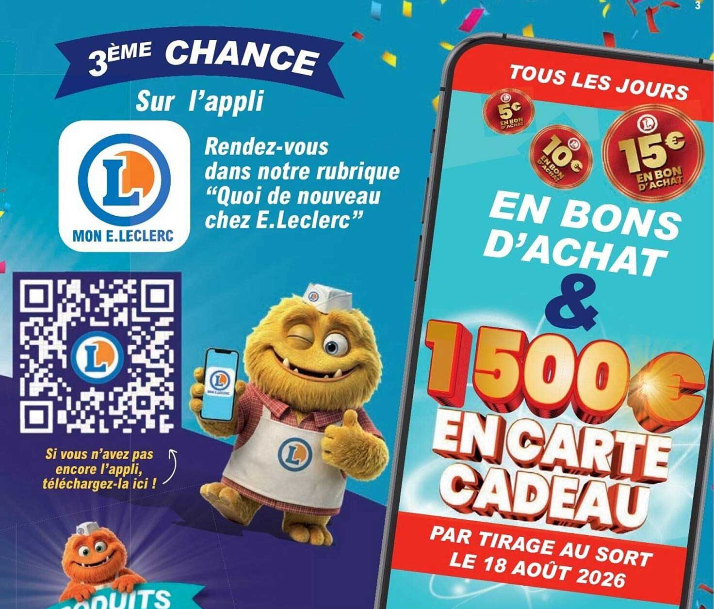 TOUS LES JOURS EN BONS D'ACHAT & 1500€ EN CARTE CADEAU