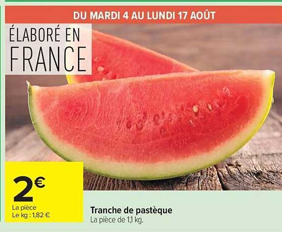 Tranche de pastèque