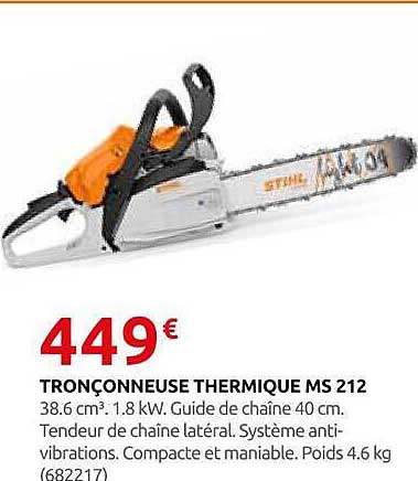 TRONÇONNEUSE THERMIQUE MS 212