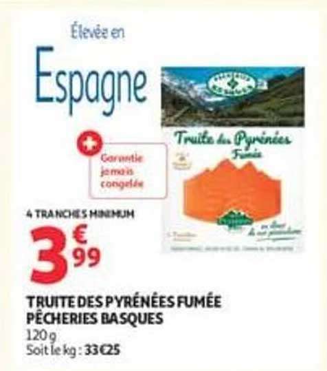 TRUITE DES PYRÉNÉES FUMÉE PÊCHERIES BASQUES