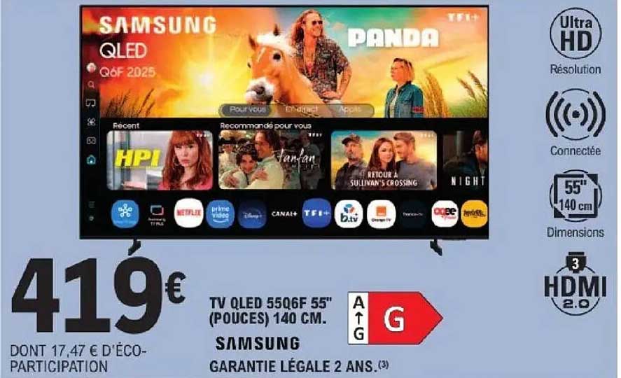 TV QLED 55Q6F 55'' (POUCES) 140 CM. SAMSUNG