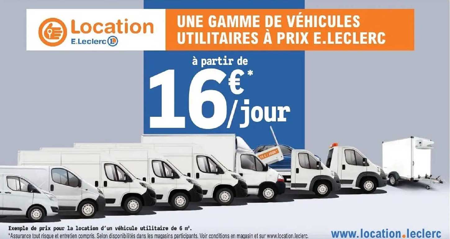 UNE GAMME DE VÉHICULES UTILITAIRES À PRIX E.LECLERC