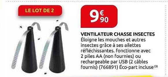 VENTILATEUR CHASSE INSECTES