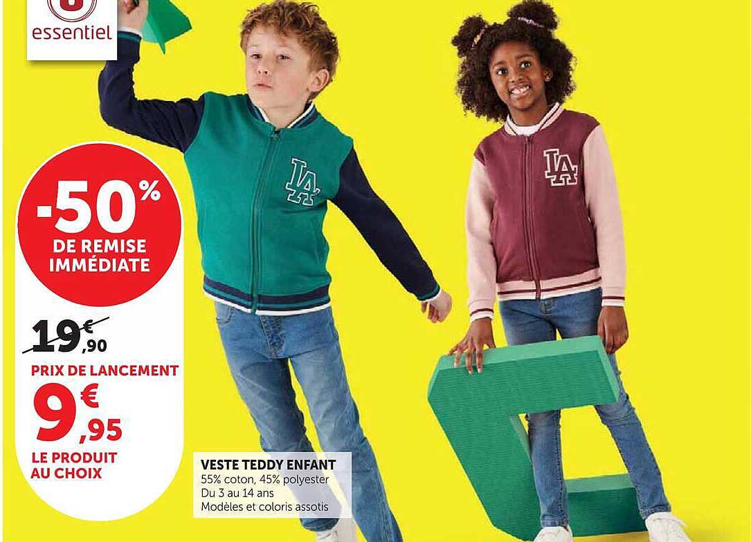 VESTE TEDDY ENFANT