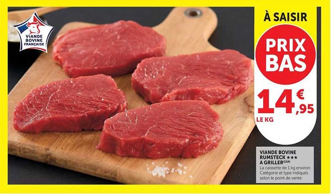 VIANDE BOVINE RUMSTECK *** A GRILLER