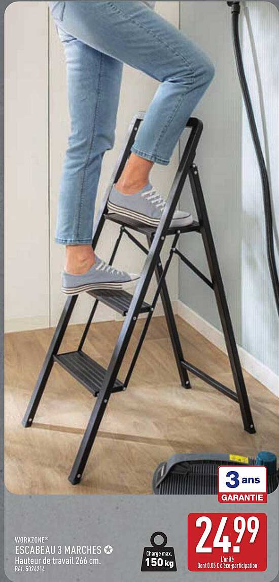 WORKZONE® ESCABEAU 3 MARCHES