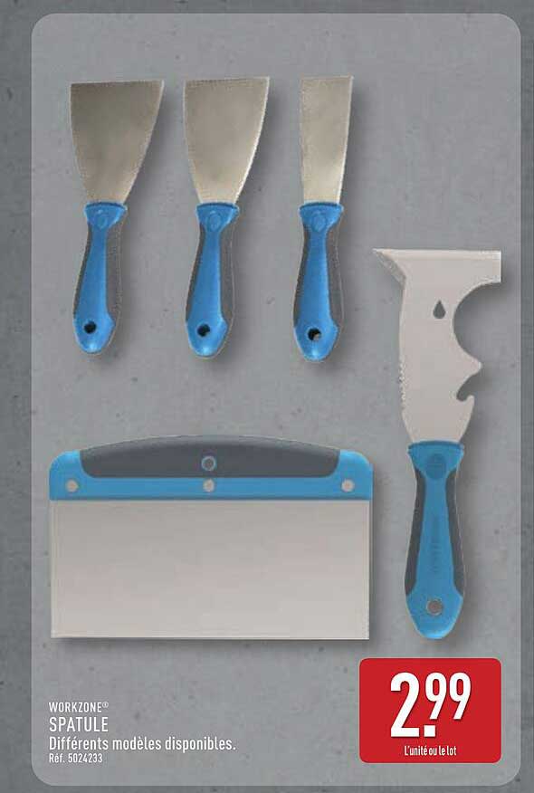 WORKZONE® SPATULE Différents modèles disponibles.