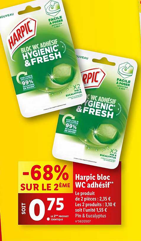 Harpic bloc WC adhésif Hygienic & Fresh