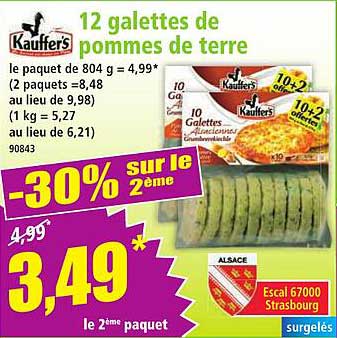 12 galettes de pommes de terre