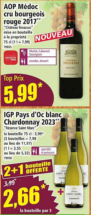 2+1 bouteille OFFERTE