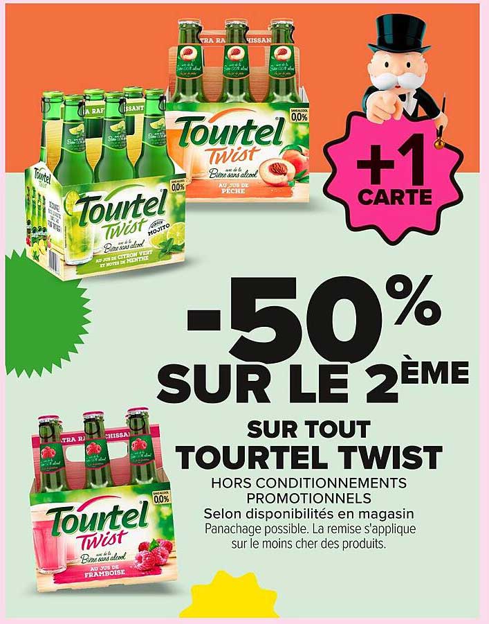 -50% SUR LE 2ÈME SUR TOUT TOURTEL TWIST