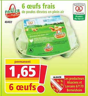 6 œufs frais de poules élevées en plein air