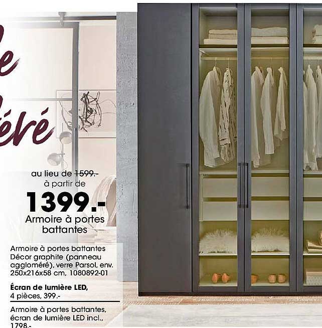 Armoires à portes battantes