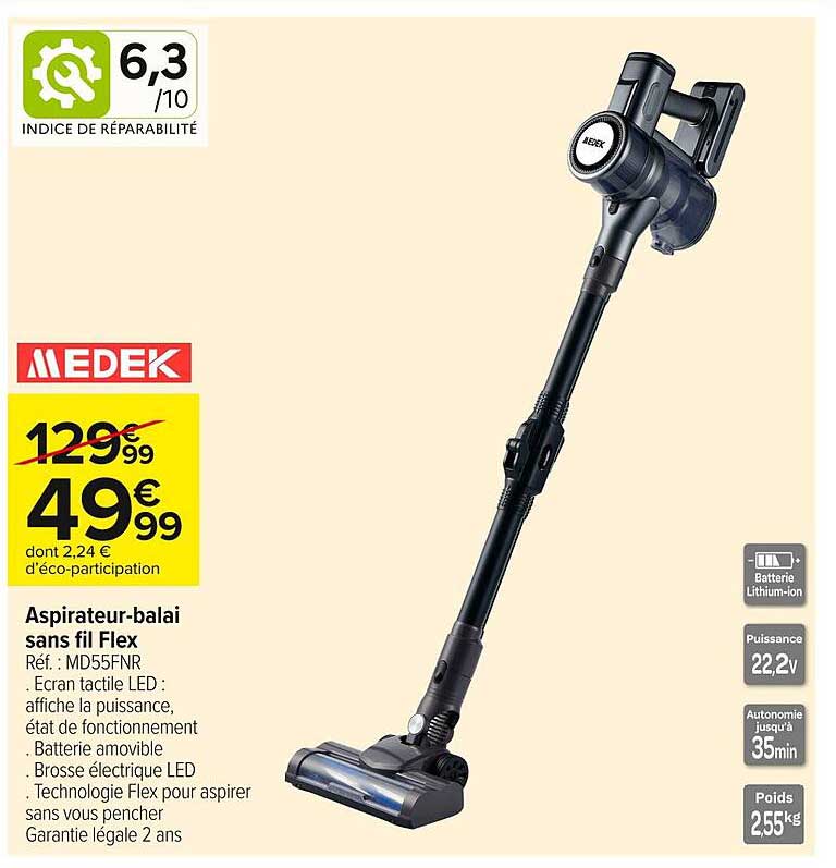 Aspirateur-balai sans fil Flex