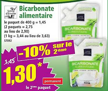Bicarbonate alimentaire