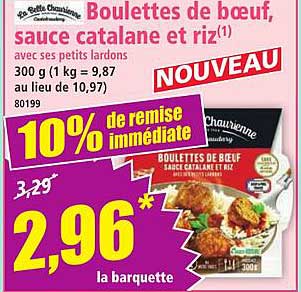 Boulets de bœuf, sauce catalane et riz