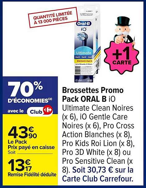 Brossettes Promo Pack ORAL B iO