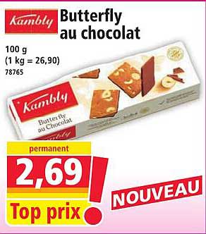 Butterfly au chocolat