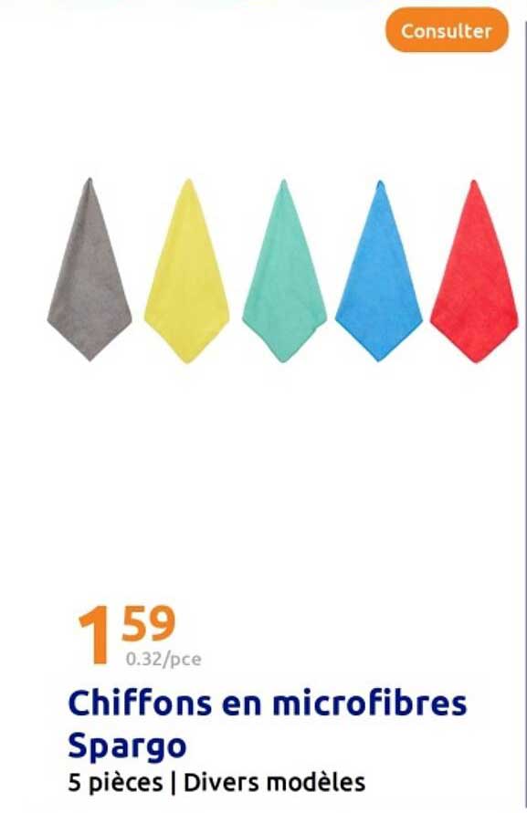 Chiffons en microfibres Spargo