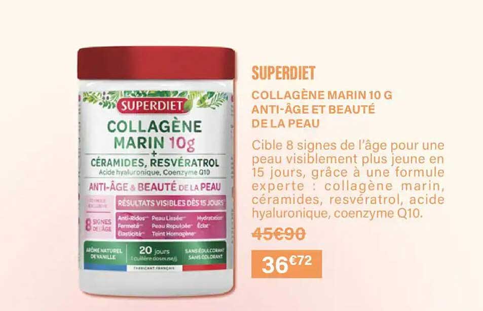 COLLAGÈNE MARIN 10 G ANTI-ÂGE ET BEAUTÉ DE LA PEAU