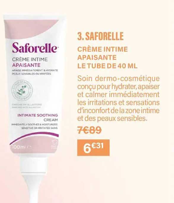CRÈME INTIME APAISANTE LE TUBE DE 40 ML
