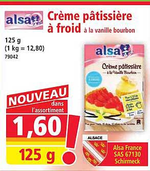 Crème pâtissière à froid à la vanille bourbon