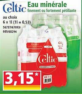 Eau minérale Celtic 6 x 1L