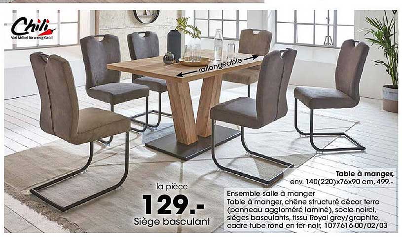 Ensemble salle à manger