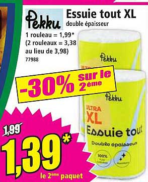 Essuie tout XL double épaisseur