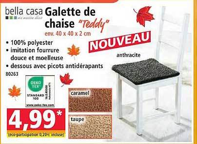 Galette de chaise "Teddy"