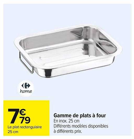 Gamme de plats à four