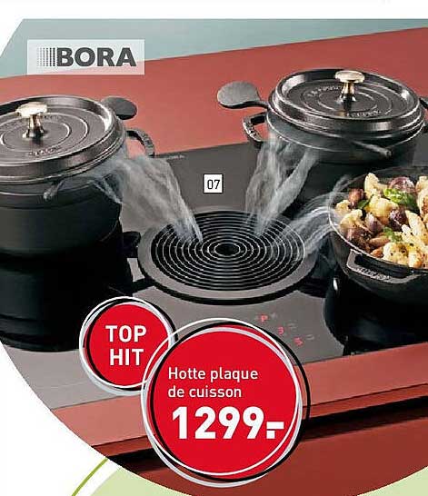 Hotte plaque de cuisson