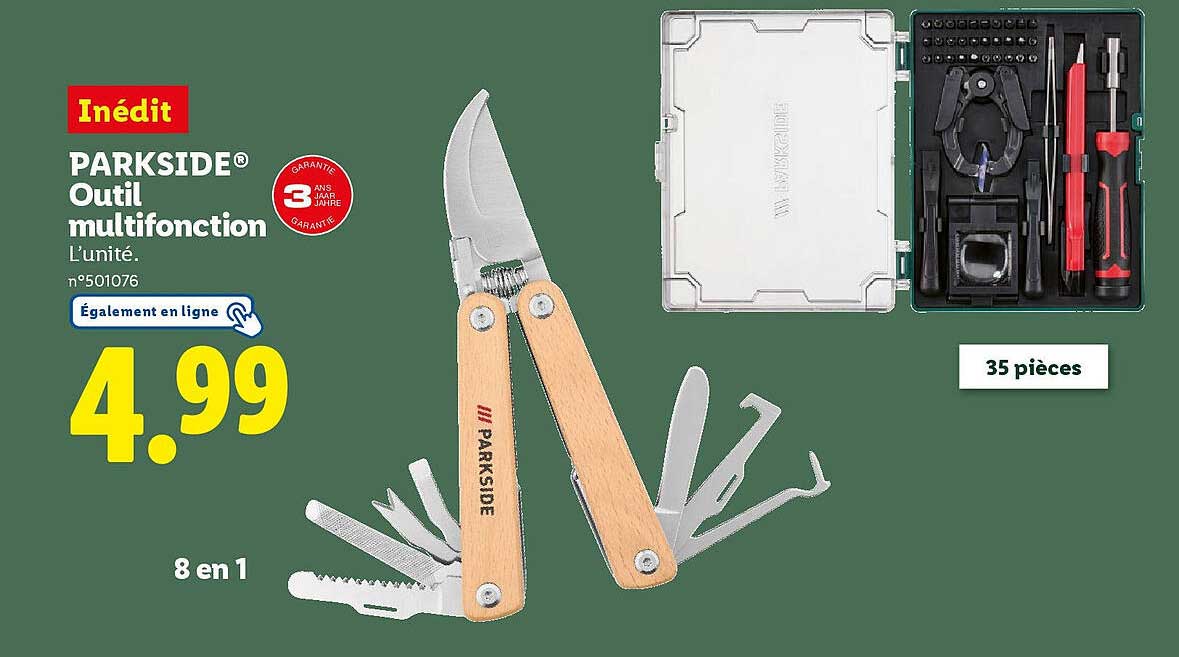 Inédit PARKSIDE® Outil multifonction