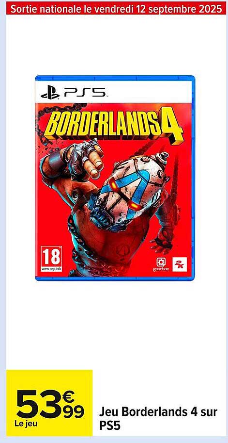 Jeu Borderlands 4 sur PS5