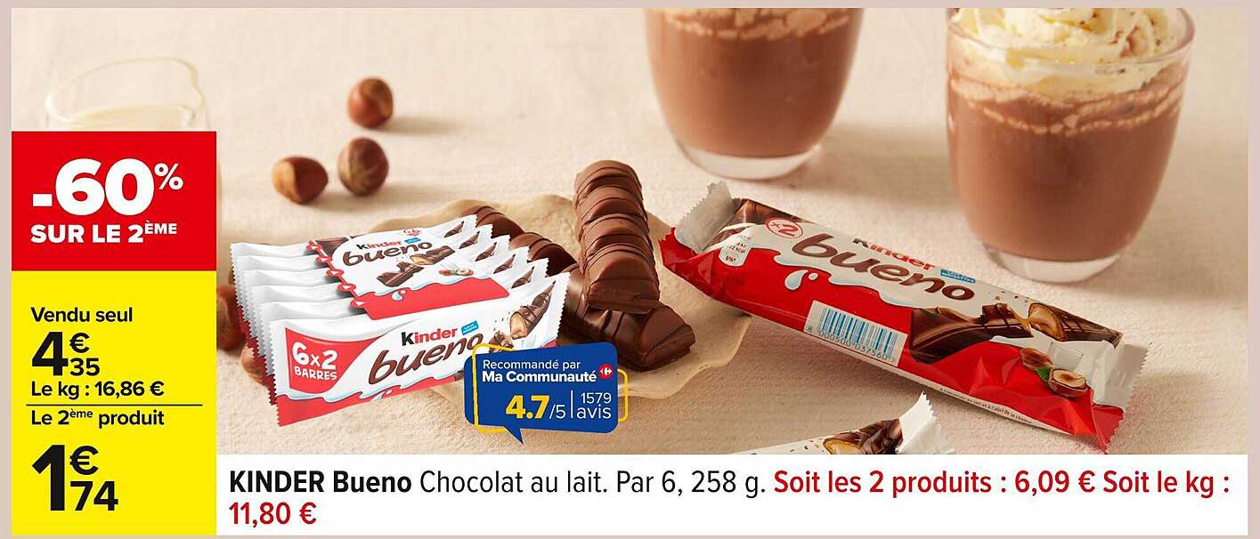 KINDER Bueno Chocolat au lait