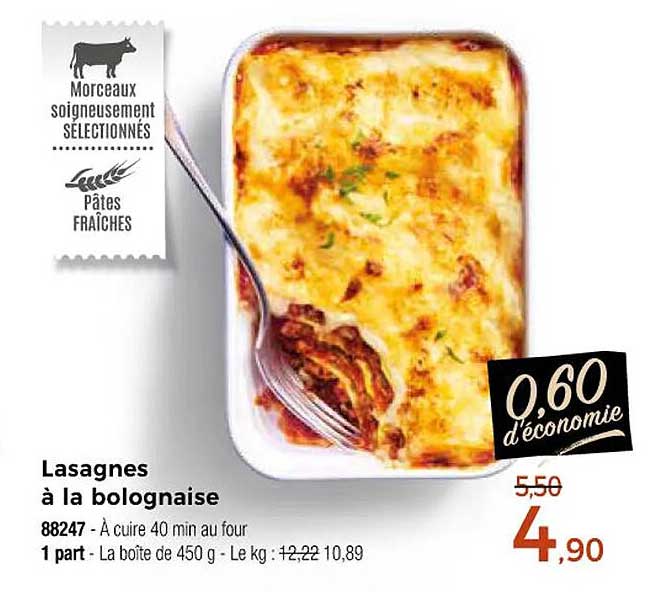 Lasagnes à la bolognaise
