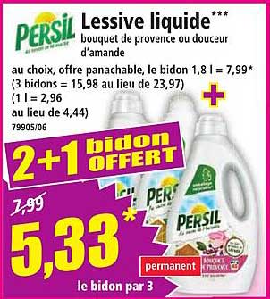 Lessive liquide *** bouquet de provence ou douceur d’amande