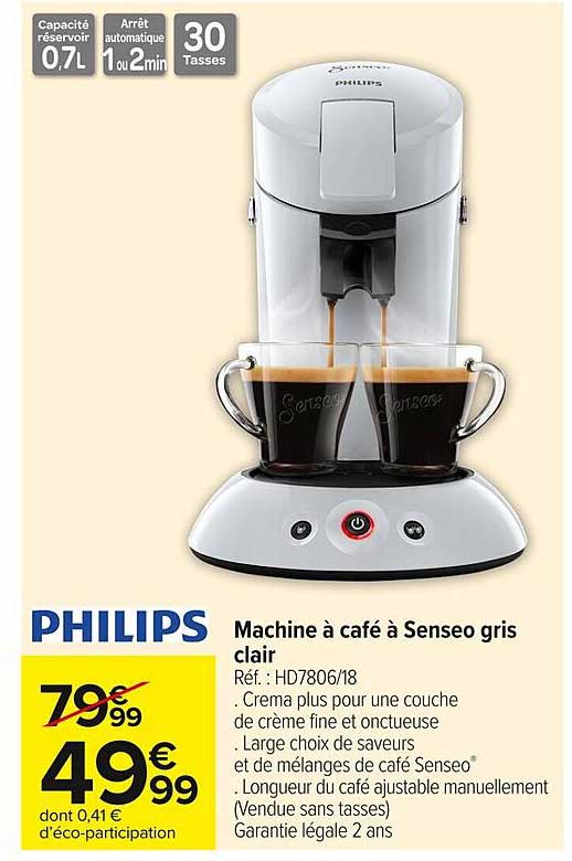 Machine à café à Senseo gris clair