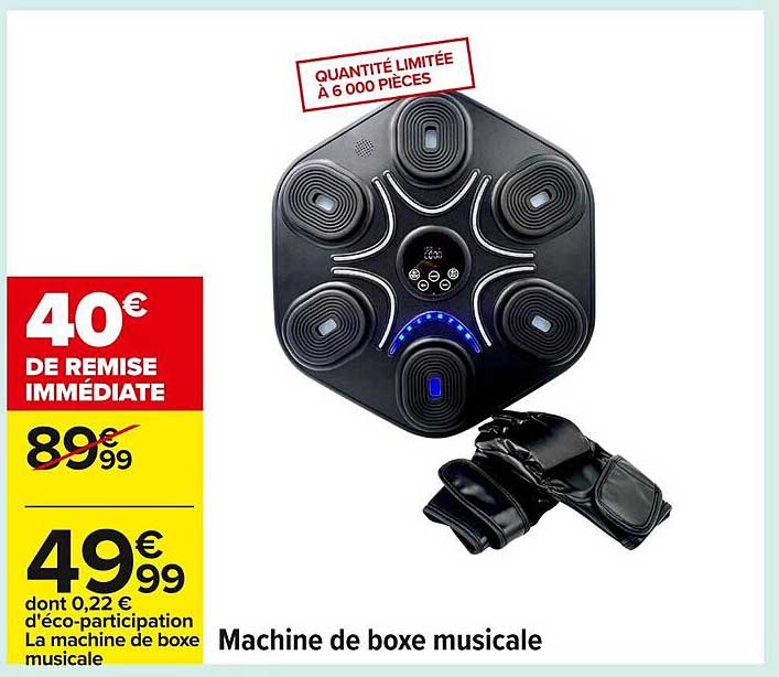 Machine de boxe musicale