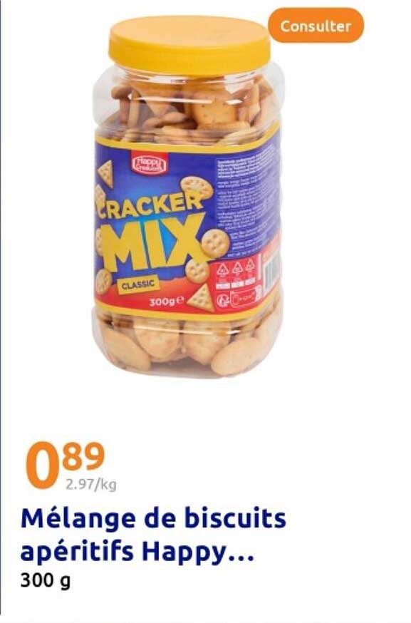 Mélange de biscuits apéritifs Happy...