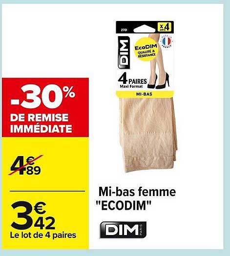 Mi-bas femme "ECODIM"
