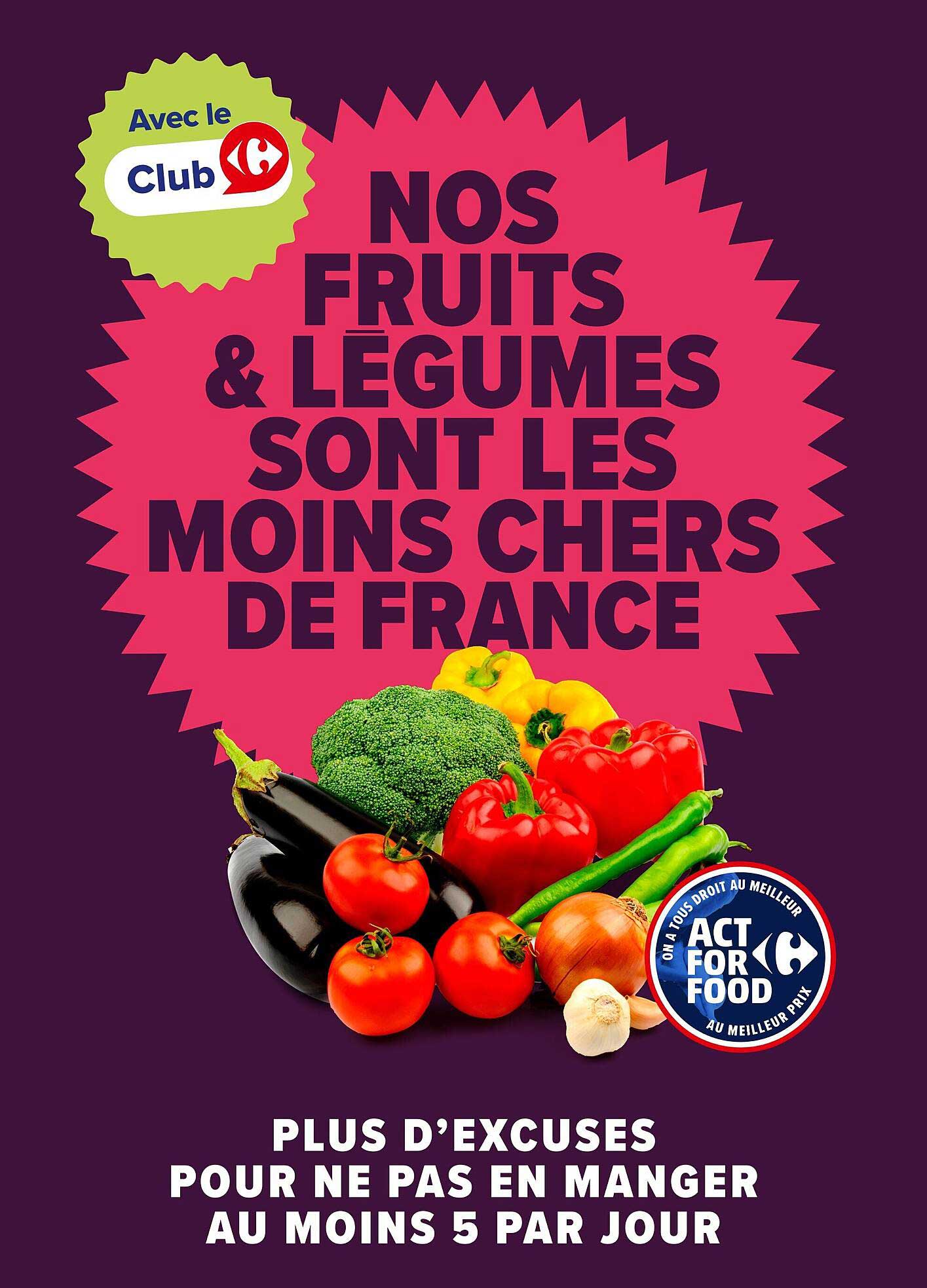 NOS FRUITS & LÉGUMES SONT LES MOINS CHERS DE FRANCE
