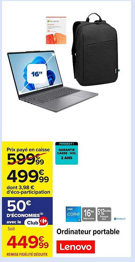 Ordinateur portable Lenovo