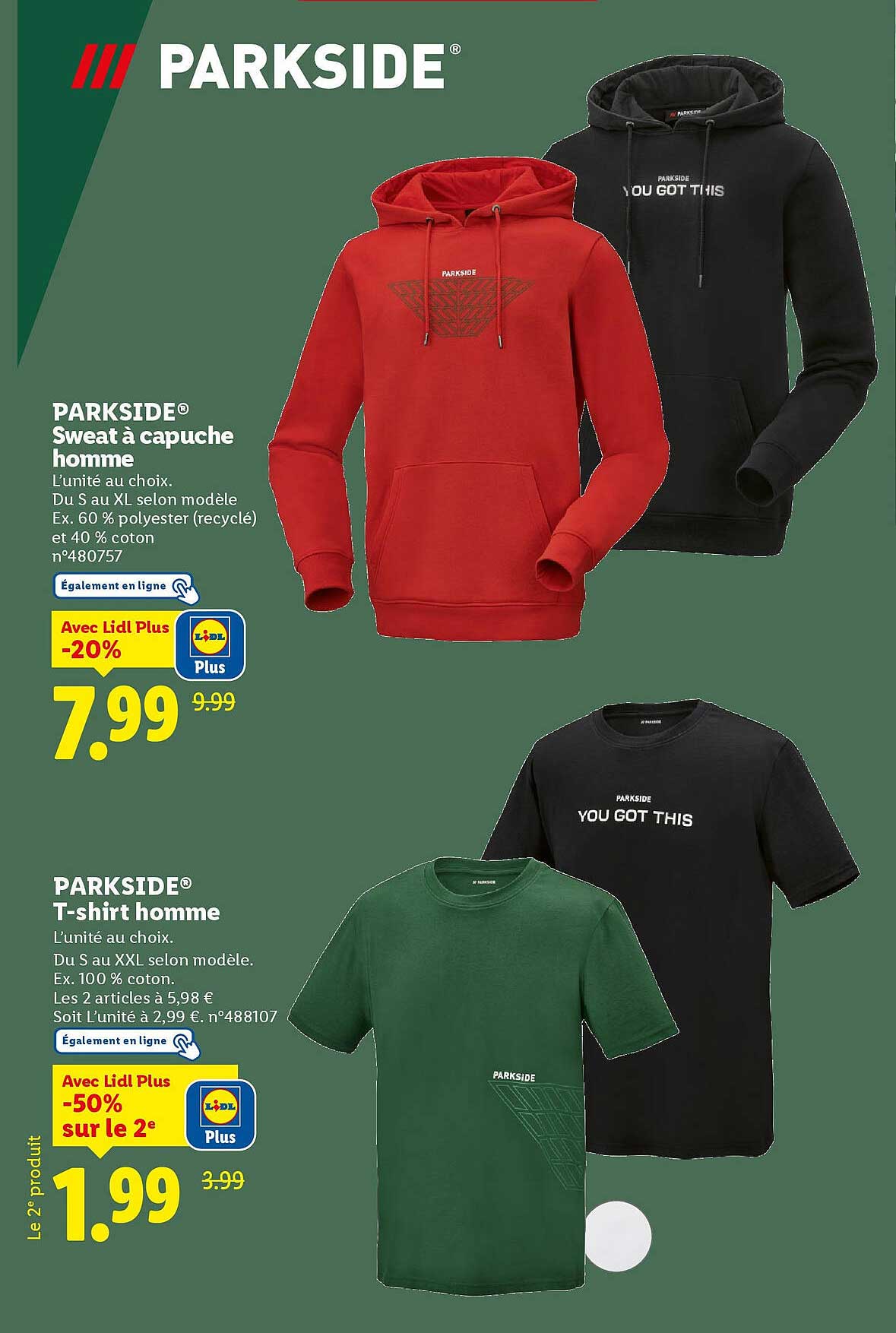 PARKSIDE® Sweat à capuche homme