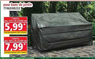 Pour banc de jardin