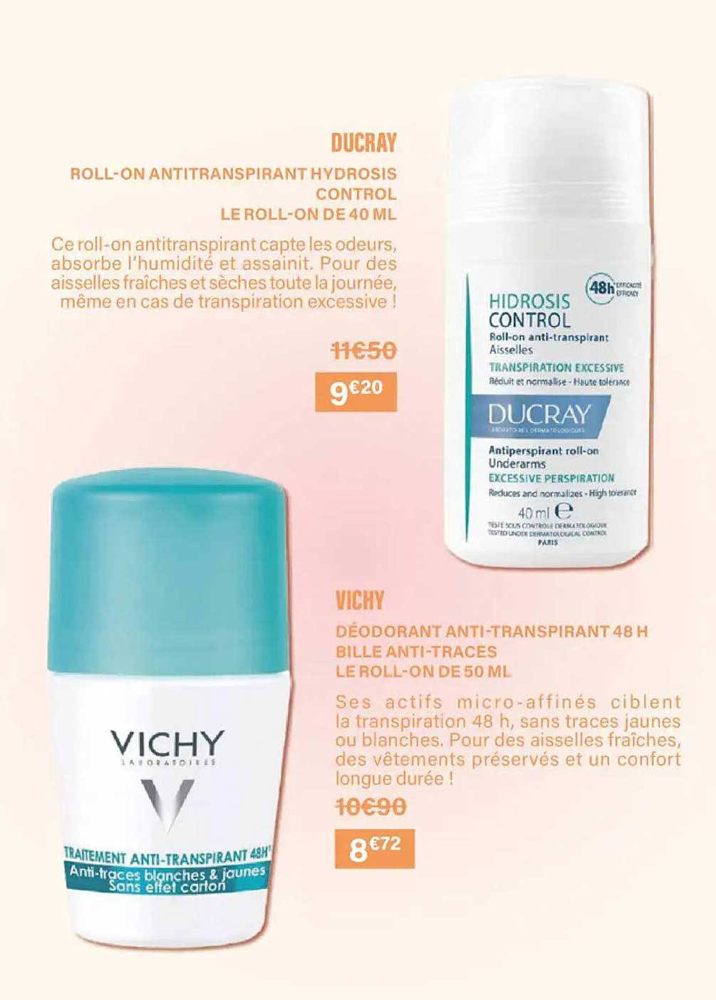 ROLL-ON ANTITRANSPIRANT HYDROSIS CONTROL LE ROLL-ON DE 40 ML