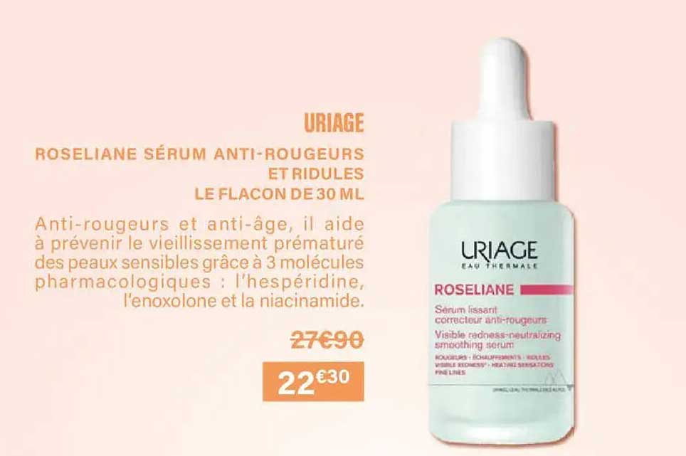 ROSELIANE SÉRUM ANTI-ROUGEURS ET RIDULES LE FLACON DE 30 ML