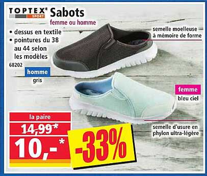Sabots femme ou homme