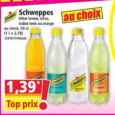 Schweppes au choix